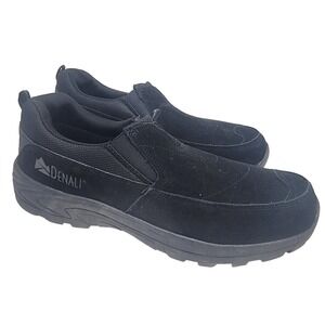 Denali Mens Black Slip On Outdoor Hiking Shoes Loafers Suede Size 12